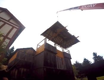 Érection du toit en 1016